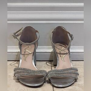 Elegant Silver Women's Heels